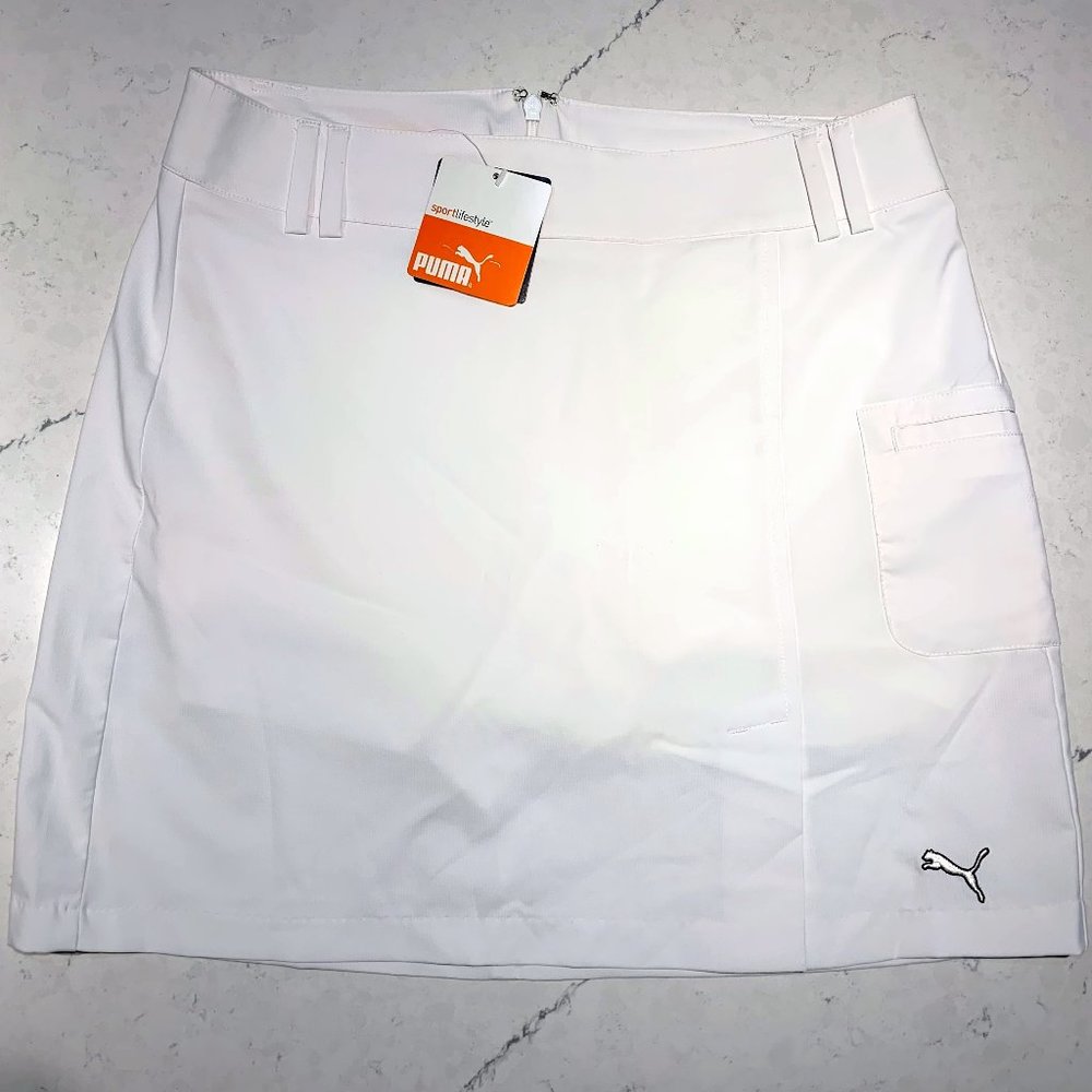 Puma White Performance Golf Skort